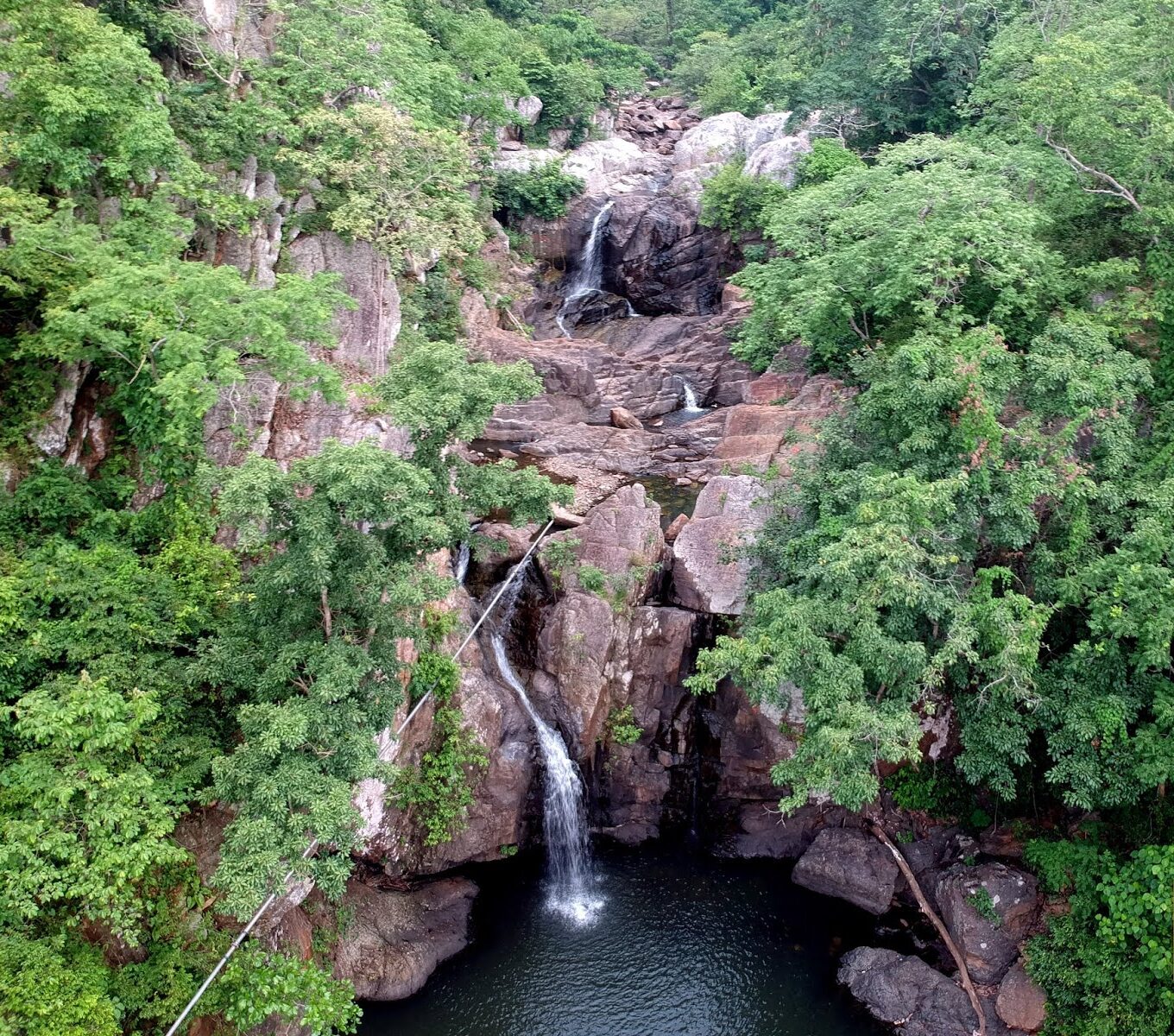 SITAKUND WATERFALL AERIAL VIEW